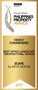 SCAPE-scape awarded as highly commended Best Office Landscape Architectural Design